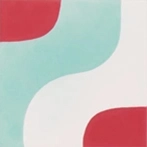 Pink,blue,white cement tiles